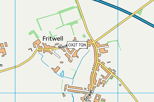 OX27 7QN map - OS VectorMap District (Ordnance Survey) OX27 7QN map - OS VectorMap District (Ordnance Survey)