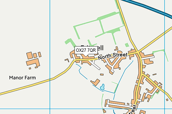 OX27 7QR map - OS VectorMap District (Ordnance Survey) OX27 7QR map - OS VectorMap District (Ordnance Survey)