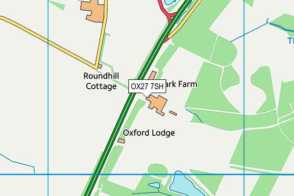 OX27 7SH map - OS VectorMap District (Ordnance Survey)