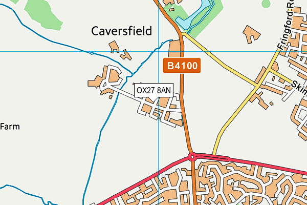 OX27 8AN map - OS VectorMap District (Ordnance Survey) OX27 8AN map - OS VectorMap District (Ordnance Survey)