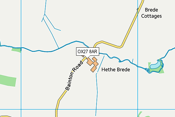 OX27 8AR map - OS VectorMap District (Ordnance Survey) OX27 8AR map - OS VectorMap District (Ordnance Survey)