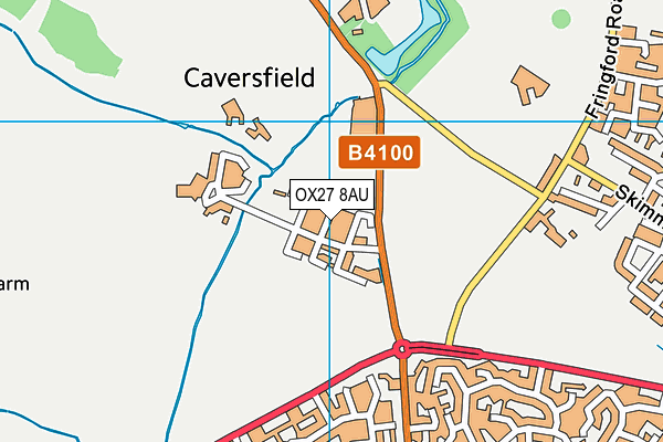 OX27 8AU map - OS VectorMap District (Ordnance Survey)