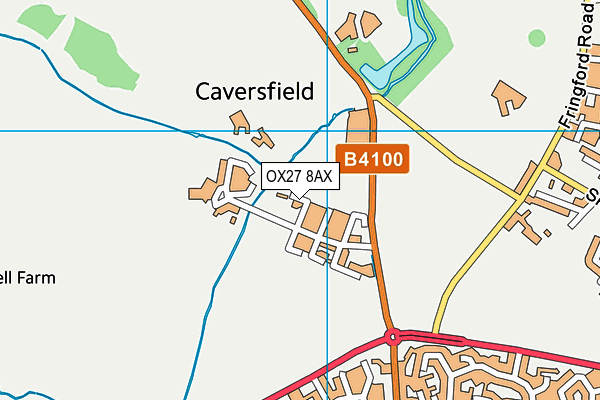 OX27 8AX map - OS VectorMap District (Ordnance Survey) OX27 8AX map - OS VectorMap District (Ordnance Survey)