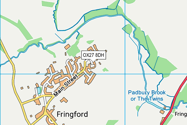 OX27 8DH map - OS VectorMap District (Ordnance Survey) OX27 8DH map - OS VectorMap District (Ordnance Survey)