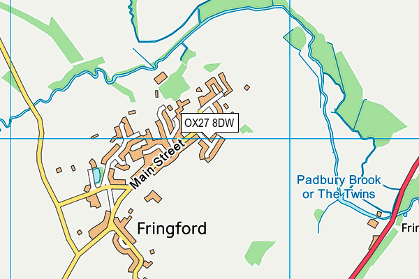 OX27 8DW map - OS VectorMap District (Ordnance Survey) OX27 8DW map - OS VectorMap District (Ordnance Survey)