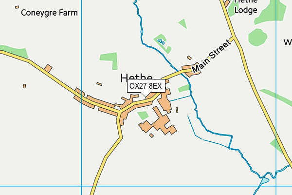 OX27 8EX map - OS VectorMap District (Ordnance Survey)