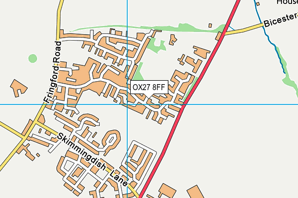 OX27 8FF map - OS VectorMap District (Ordnance Survey) OX27 8FF map - OS VectorMap District (Ordnance Survey)
