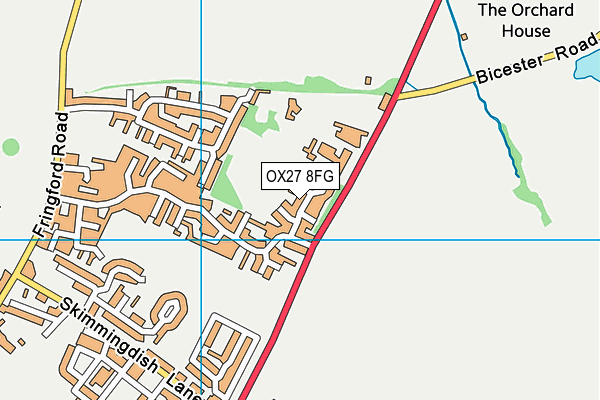 OX27 8FG map - OS VectorMap District (Ordnance Survey) OX27 8FG map - OS VectorMap District (Ordnance Survey)