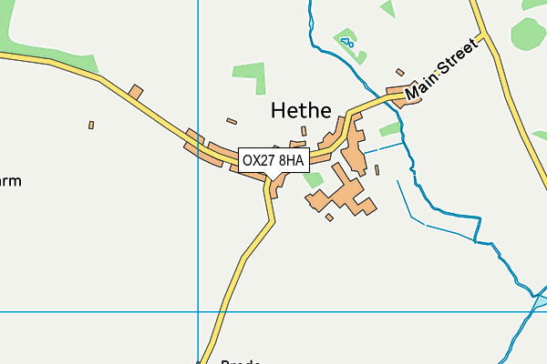 OX27 8HA map - OS VectorMap District (Ordnance Survey)