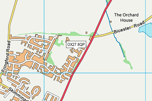 OX27 8QP map - OS VectorMap District (Ordnance Survey) OX27 8QP map - OS VectorMap District (Ordnance Survey)
