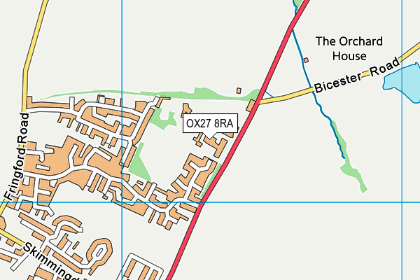 OX27 8RA map - OS VectorMap District (Ordnance Survey) OX27 8RA map - OS VectorMap District (Ordnance Survey)
