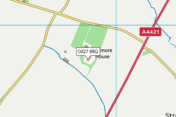 OX27 8RQ map - OS VectorMap District (Ordnance Survey) OX27 8RQ map - OS VectorMap District (Ordnance Survey)