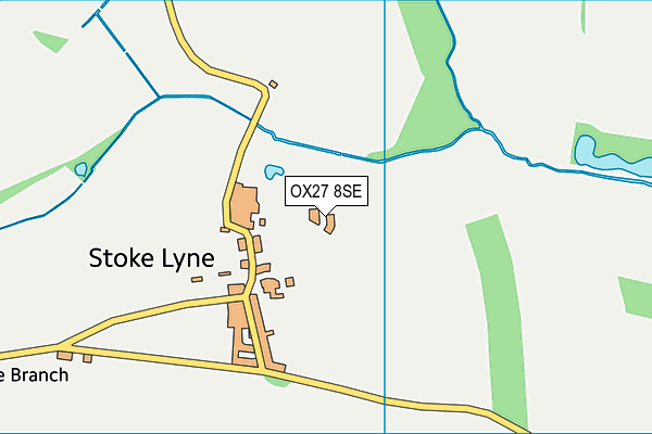 OX27 8SE map - OS VectorMap District (Ordnance Survey) OX27 8SE map - OS VectorMap District (Ordnance Survey)