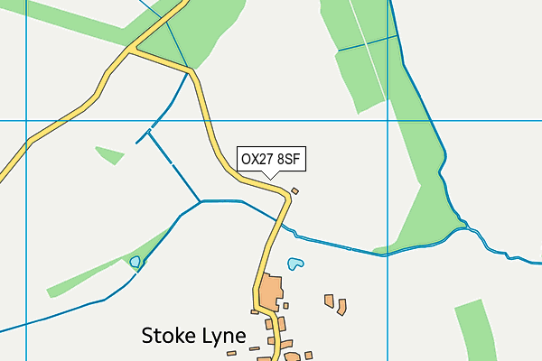 OX27 8SF map - OS VectorMap District (Ordnance Survey)