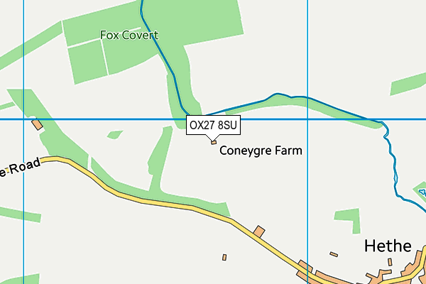 OX27 8SU map - OS VectorMap District (Ordnance Survey) OX27 8SU map - OS VectorMap District (Ordnance Survey)
