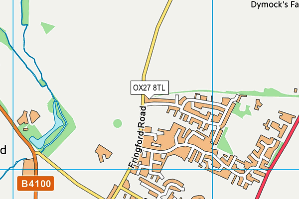 OX27 8TL map - OS VectorMap District (Ordnance Survey) OX27 8TL map - OS VectorMap District (Ordnance Survey)