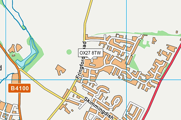 OX27 8TW map - OS VectorMap District (Ordnance Survey) OX27 8TW map - OS VectorMap District (Ordnance Survey)