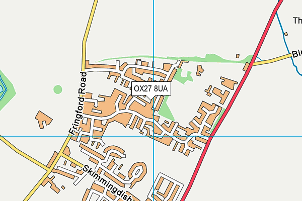 OX27 8UA map - OS VectorMap District (Ordnance Survey) OX27 8UA map - OS VectorMap District (Ordnance Survey)