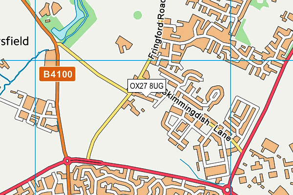 OX27 8UG map - OS VectorMap District (Ordnance Survey) OX27 8UG map - OS VectorMap District (Ordnance Survey)