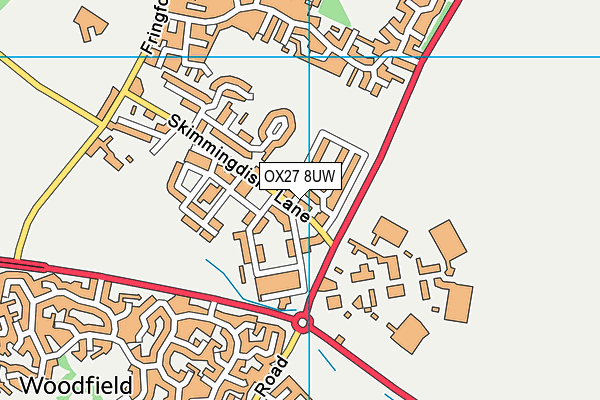 OX27 8UW map - OS VectorMap District (Ordnance Survey) OX27 8UW map - OS VectorMap District (Ordnance Survey)
