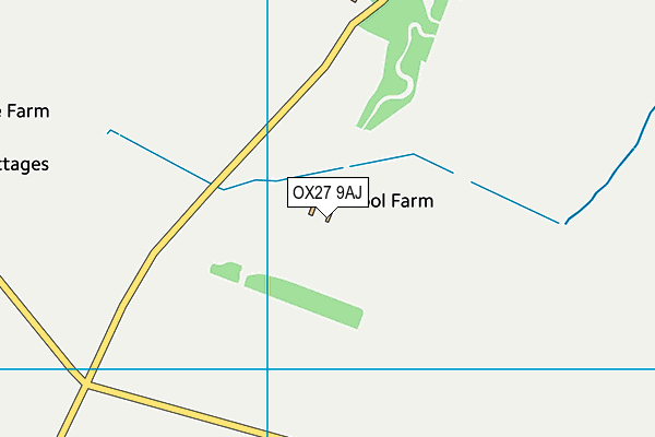 OX27 9AJ map - OS VectorMap District (Ordnance Survey) OX27 9AJ map - OS VectorMap District (Ordnance Survey)