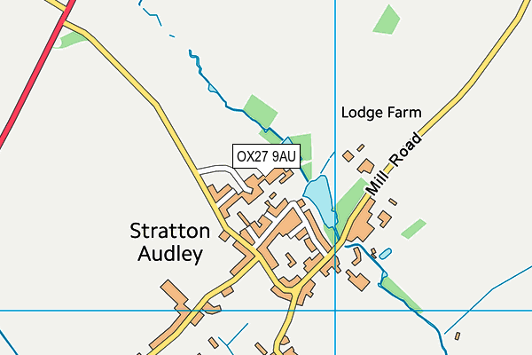 OX27 9AU map - OS VectorMap District (Ordnance Survey) OX27 9AU map - OS VectorMap District (Ordnance Survey)