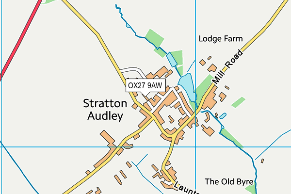 OX27 9AW map - OS VectorMap District (Ordnance Survey) OX27 9AW map - OS VectorMap District (Ordnance Survey)