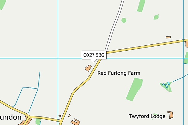 OX27 9BG map - OS VectorMap District (Ordnance Survey)