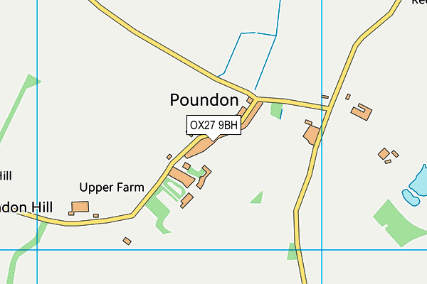 OX27 9BH map - OS VectorMap District (Ordnance Survey) OX27 9BH map - OS VectorMap District (Ordnance Survey)