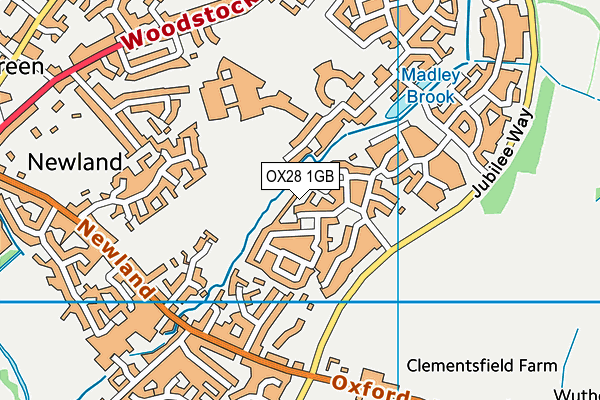 OX28 1GB map - OS VectorMap District (Ordnance Survey) OX28 1GB map - OS VectorMap District (Ordnance Survey)