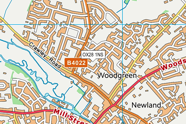 OX28 1NS map - OS VectorMap District (Ordnance Survey) OX28 1NS map - OS VectorMap District (Ordnance Survey)
