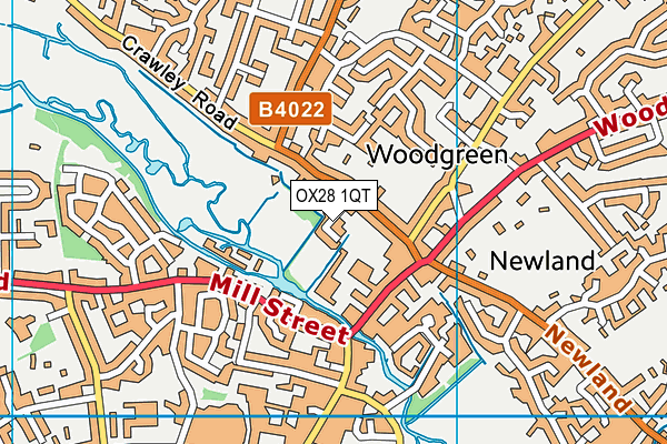 OX28 1QT map - OS VectorMap District (Ordnance Survey) OX28 1QT map - OS VectorMap District (Ordnance Survey)
