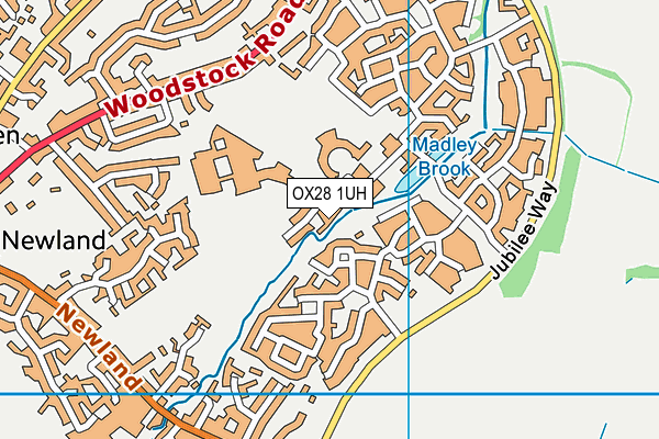 OX28 1UH map - OS VectorMap District (Ordnance Survey) OX28 1UH map - OS VectorMap District (Ordnance Survey)