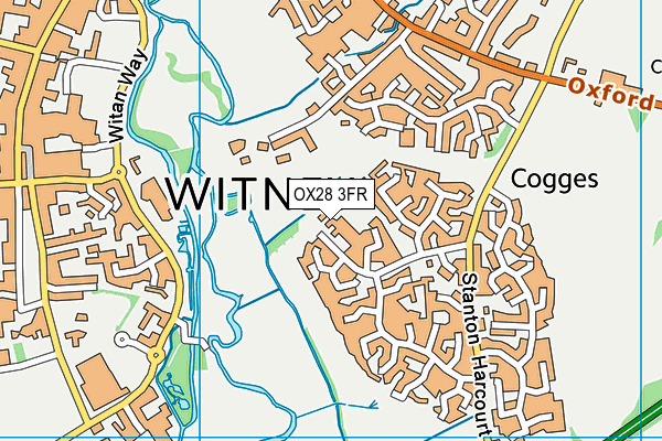 OX28 3FR map - OS VectorMap District (Ordnance Survey) OX28 3FR map - OS VectorMap District (Ordnance Survey)