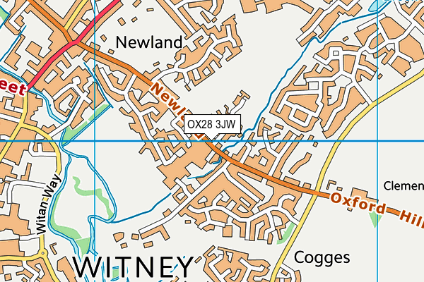 OX28 3JW map - OS VectorMap District (Ordnance Survey) OX28 3JW map - OS VectorMap District (Ordnance Survey)