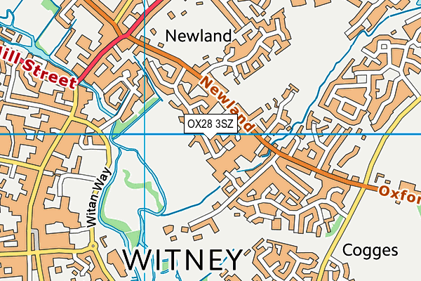 OX28 3SZ map - OS VectorMap District (Ordnance Survey) OX28 3SZ map - OS VectorMap District (Ordnance Survey)