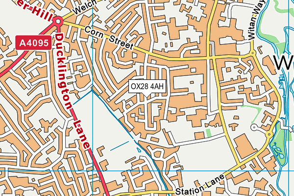 OX28 4AH map - OS VectorMap District (Ordnance Survey) OX28 4AH map - OS VectorMap District (Ordnance Survey)
