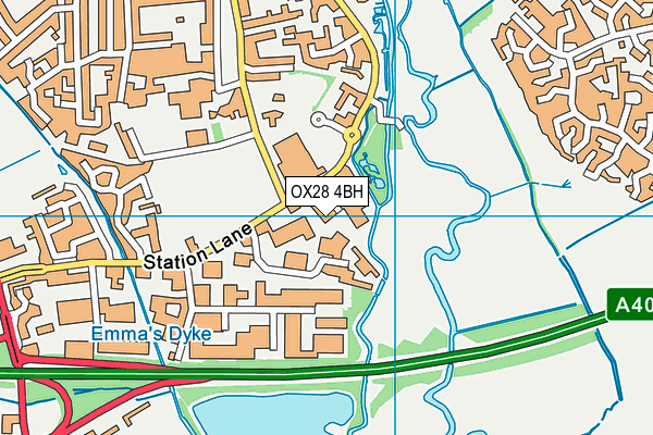 OX28 4BH map - OS VectorMap District (Ordnance Survey) OX28 4BH map - OS VectorMap District (Ordnance Survey)