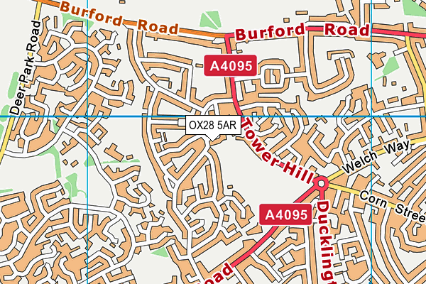 OX28 5AR map - OS VectorMap District (Ordnance Survey) OX28 5AR map - OS VectorMap District (Ordnance Survey)