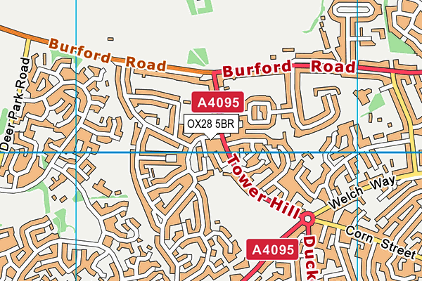 OX28 5BR map - OS VectorMap District (Ordnance Survey) OX28 5BR map - OS VectorMap District (Ordnance Survey)