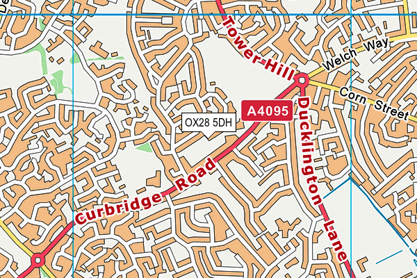 OX28 5DH map - OS VectorMap District (Ordnance Survey) OX28 5DH map - OS VectorMap District (Ordnance Survey)
