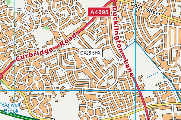 OX28 5HX map - OS VectorMap District (Ordnance Survey) OX28 5HX map - OS VectorMap District (Ordnance Survey)