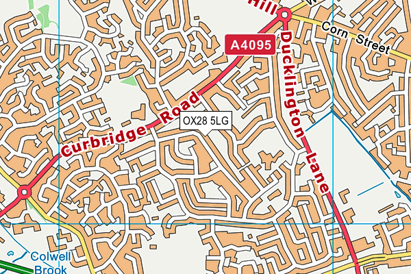 OX28 5LG map - OS VectorMap District (Ordnance Survey)