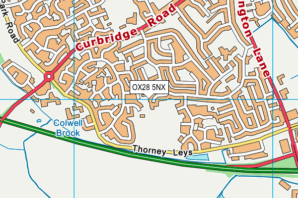 OX28 5NX map - OS VectorMap District (Ordnance Survey)