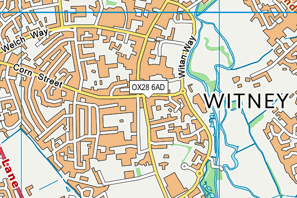 OX28 6AD map - OS VectorMap District (Ordnance Survey) OX28 6AD map - OS VectorMap District (Ordnance Survey)
