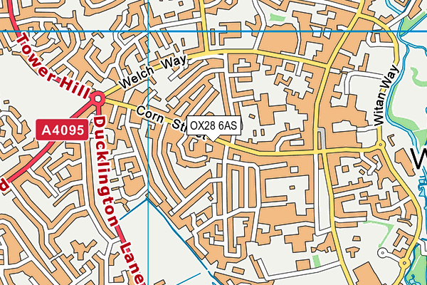 OX28 6AS map - OS VectorMap District (Ordnance Survey) OX28 6AS map - OS VectorMap District (Ordnance Survey)
