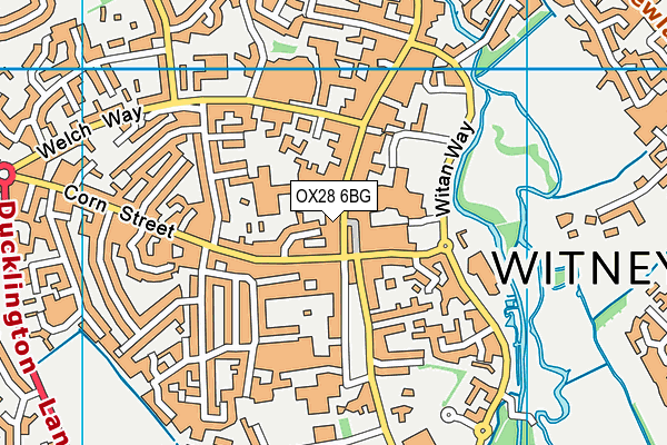 OX28 6BG map - OS VectorMap District (Ordnance Survey) OX28 6BG map - OS VectorMap District (Ordnance Survey)