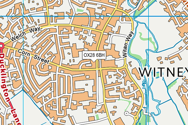 OX28 6BH map - OS VectorMap District (Ordnance Survey) OX28 6BH map - OS VectorMap District (Ordnance Survey)