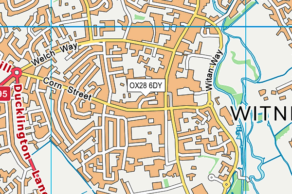 OX28 6DY map - OS VectorMap District (Ordnance Survey) OX28 6DY map - OS VectorMap District (Ordnance Survey)