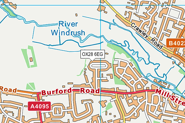 OX28 6EG map - OS VectorMap District (Ordnance Survey) OX28 6EG map - OS VectorMap District (Ordnance Survey)